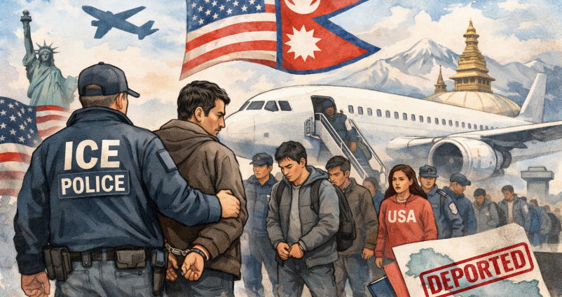 अमेरिकाबाट ३५ नेपाली एकैपटक डिपोर्ट